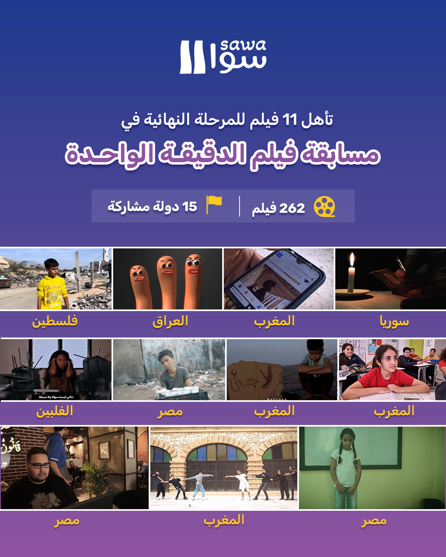 11 films qualify for the final stage of the 2025 "One Minute Film" competition